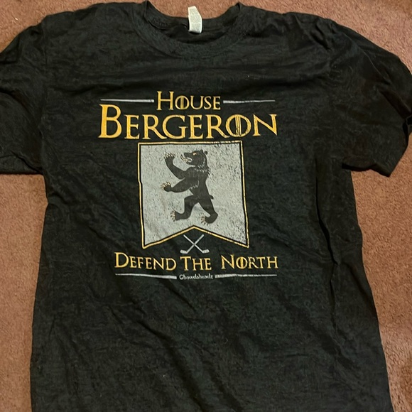 Boston Bruins game of thrones Bergeron chowdaheadz shirt women’s M - Picture 1 of 2